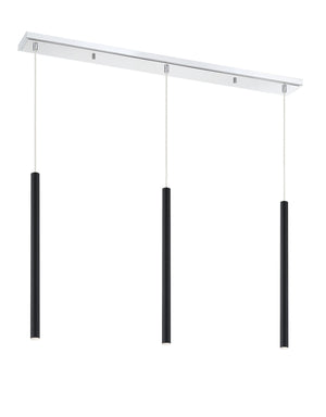 Forest 3 Light Island/Billiard in Chrome Finish