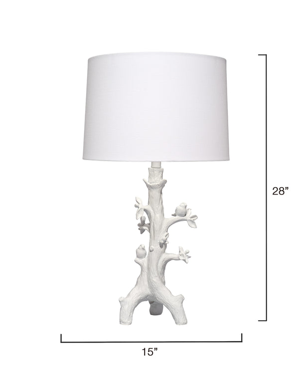 Sycamore Resin Table Lamp with Linen Shade