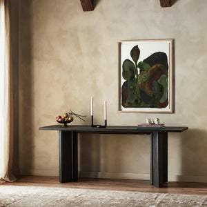 Huxley Console Table In Smoked Black Veneer