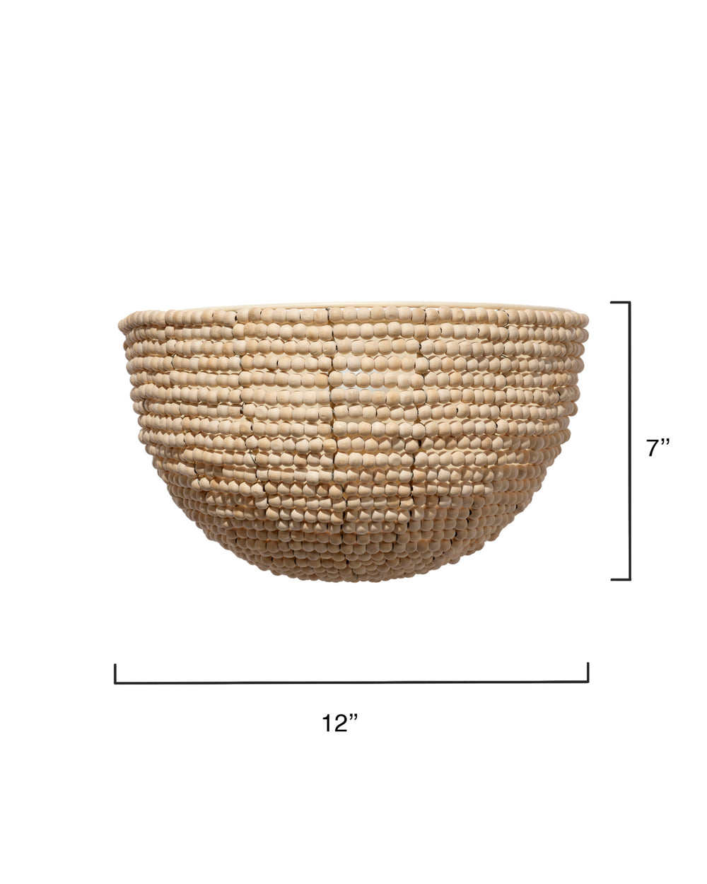  Barnacle 1-Light Beaded Demi Lune Wall Sconce
