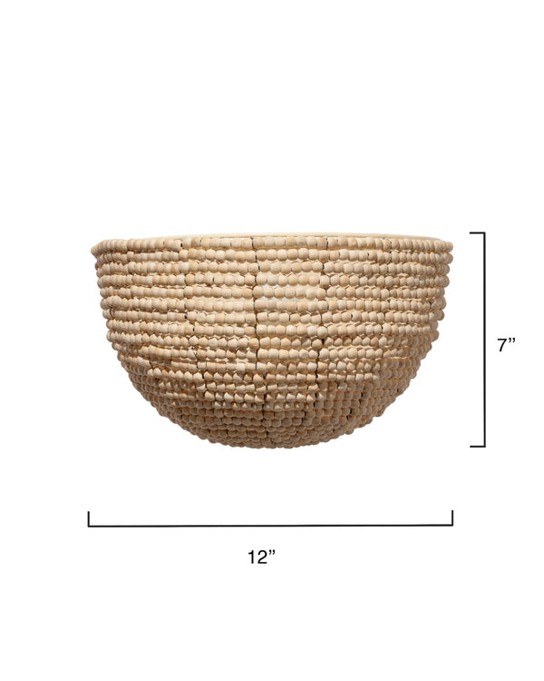  Barnacle 1-Light Beaded Demi Lune Wall Sconce