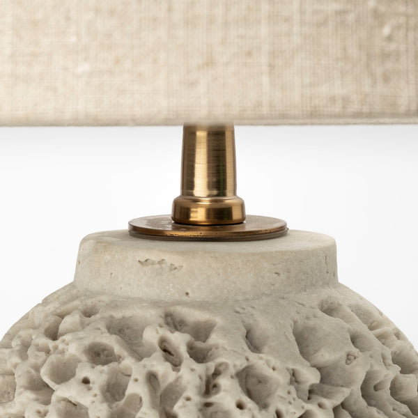 Mariam (26"H) Beige Coral-Inspired Base Table Lamp