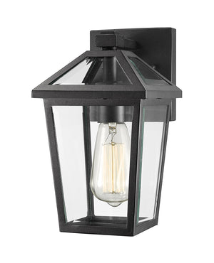 Talbot 1 Light Outdoor Wall Sconce in Black Finish