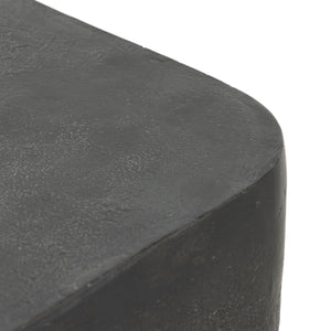 Basil Outdoor Square Drink Table In Grey