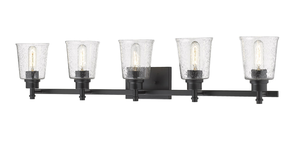Bohin 5 Light Vanity in Matte Black Finish