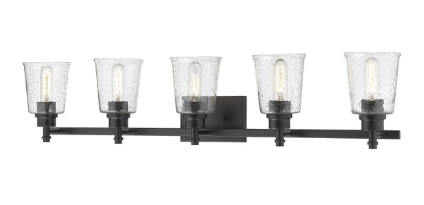 Bohin 5 Light Vanity in Matte Black Finish