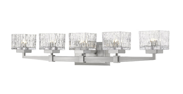 Rubicon 5 Light Vanity in Brushed Nickel Finish