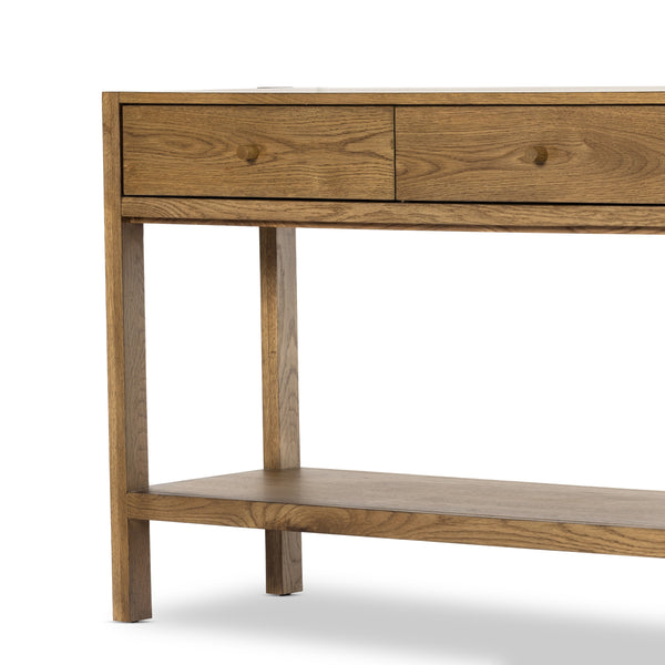 Meadow Console Table In Tawny Oak