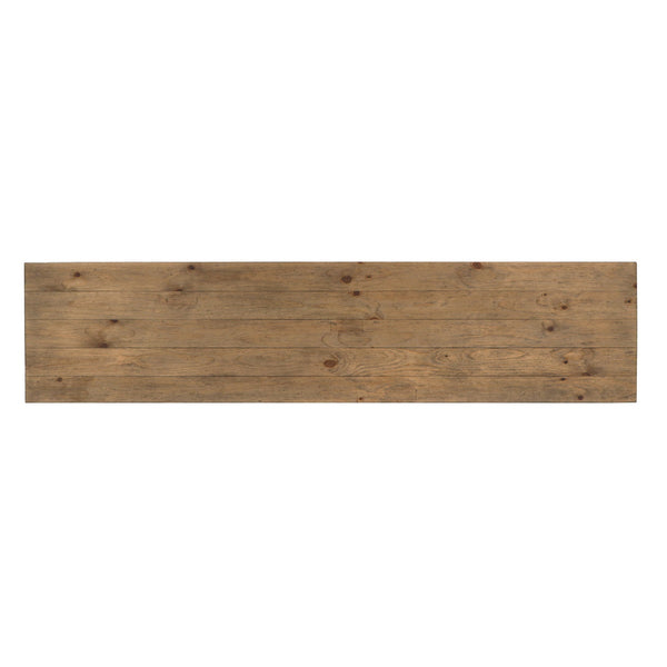 Lyra Solid Wood 4Dr Buffet in Smoke Brown Finish