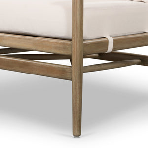 Rosen Outdoor Sofa In 73" In Natural Eucalyptu