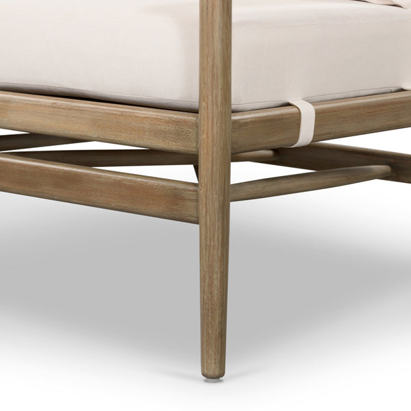 Rosen Outdoor Sofa In 73" In Natural Eucalyptu