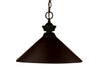 Shooter 1 Light Pendant in Bronze Finish