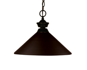 Shooter 1 Light Pendant in Bronze Finish