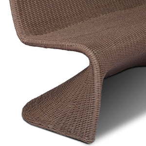 Portia Outdoor Dining Bench - Tanned Weave