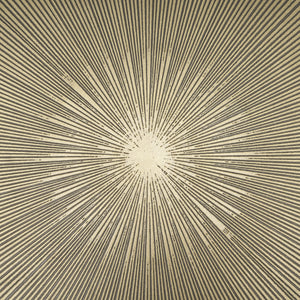Rini Gold Metal and White Marble Accent Table