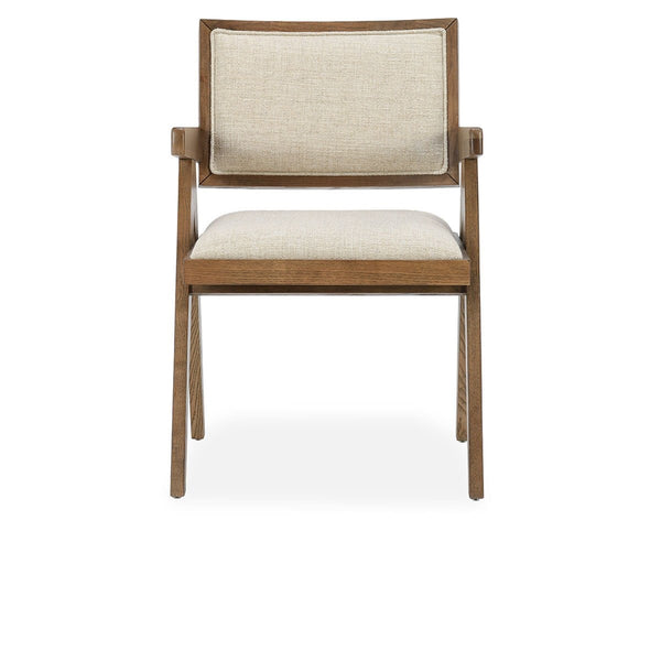Dolton Upholstered Dining Armchair - Solid Wood Frame