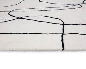 TILDA HAND-TUFTED RUG - IVORY / CHARCOAL - 9' X 12'