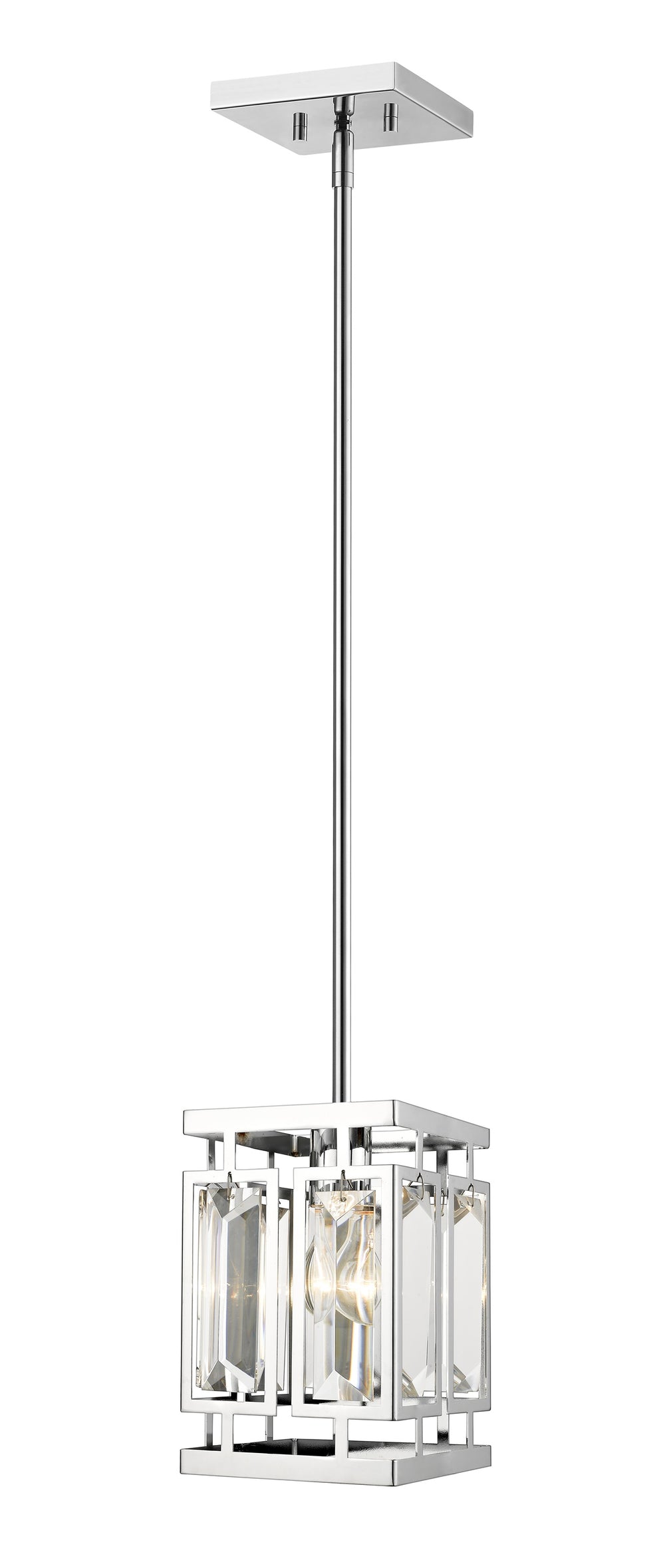 Mersesse 1 Light Pendant in Chrome  Finish