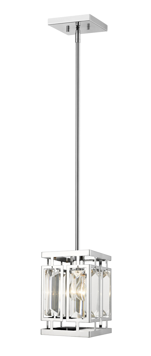 Mersesse 1 Light Pendant in Chrome  Finish