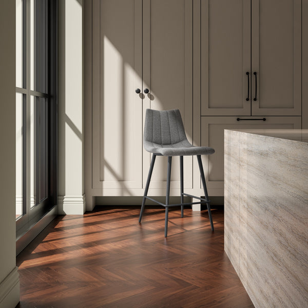 Moe's Alibi Set of 2 Dark Grey Counter Stools