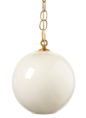 Camber 1-Light Blown Glass Pendant, Taupe