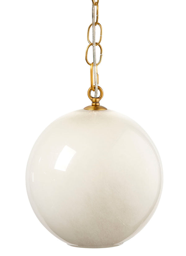 Camber 1-Light Blown Glass Pendant, Taupe