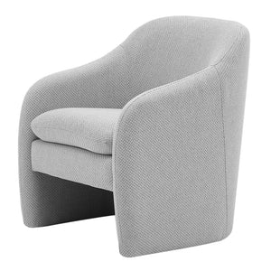 Zella Fabric Accent Arm Chair In Cardiff Gray