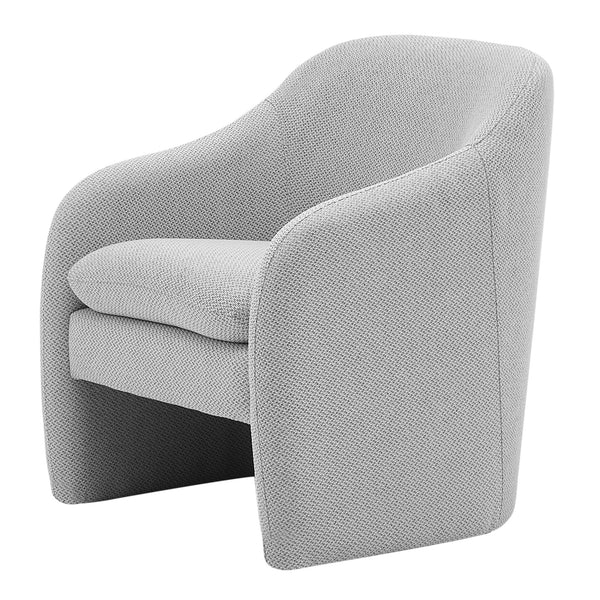 Zella Fabric Accent Arm Chair In Cardiff Gray