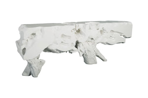 Freeform Console Table XL, Gel Coat White