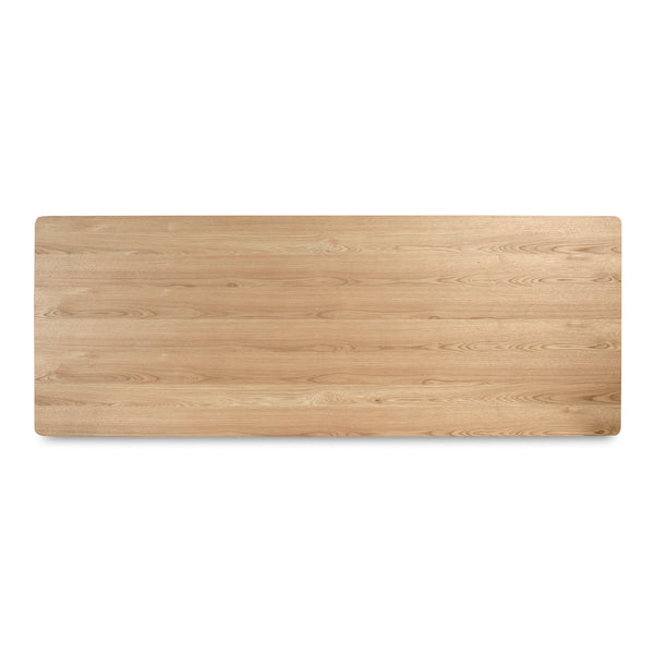 Moe's Round Off Large Natural Oak Dining Table