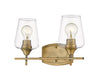 Joliet 2 Light Vanity in Olde Brass Finish