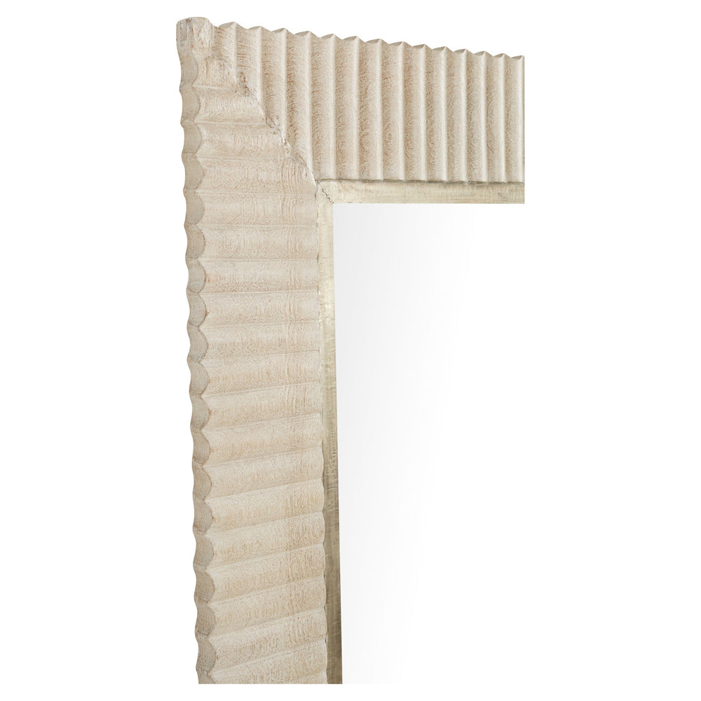 Estriada Rec Mirror|White