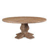 San Rafael 72" Round Dining Table Antique Oak