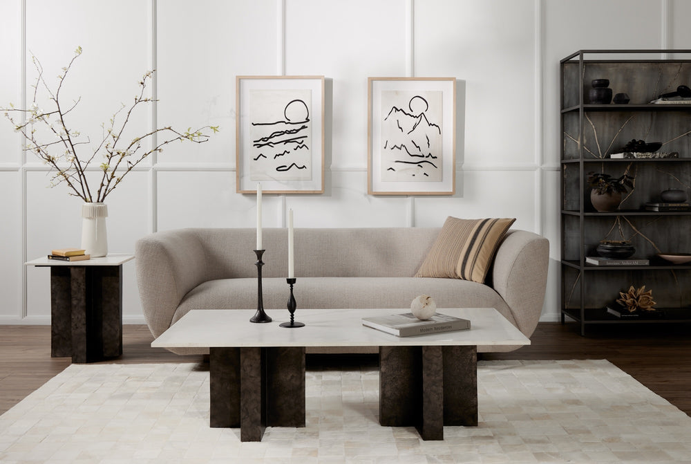 Sabine Sofa In 87" In Gibson Taupe
