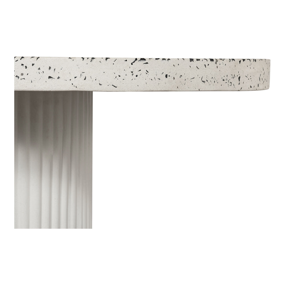 Lyon White Terrazzo Outdoor Dining Table