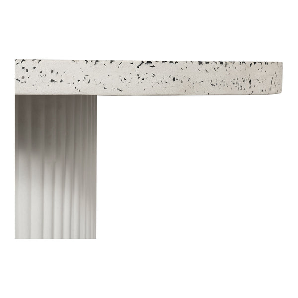 Lyon White Terrazzo Outdoor Dining Table