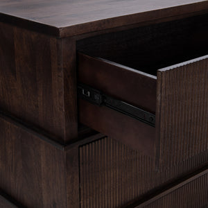 Westlake Solid Wood 3-Drawer Chest - Kona Brown