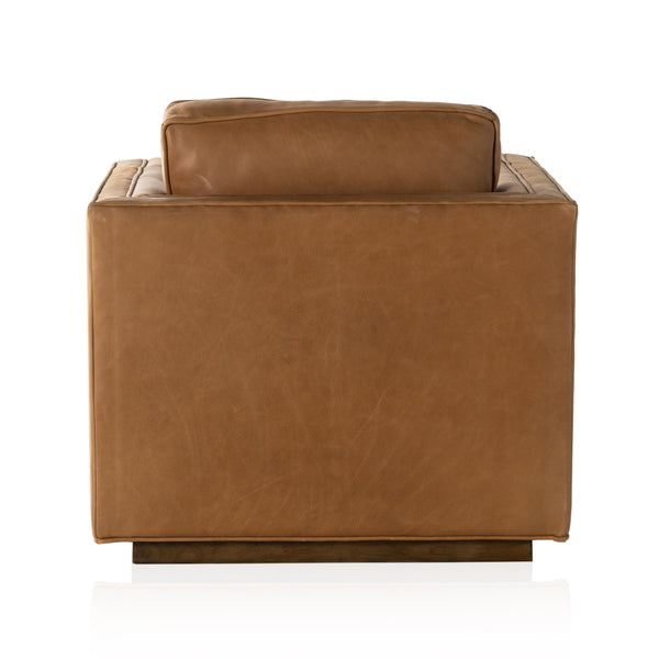 Kiera Swivel Chair In Palermo Cognac