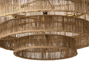 LUMINA CHANDELIER - NATURAL JUTE