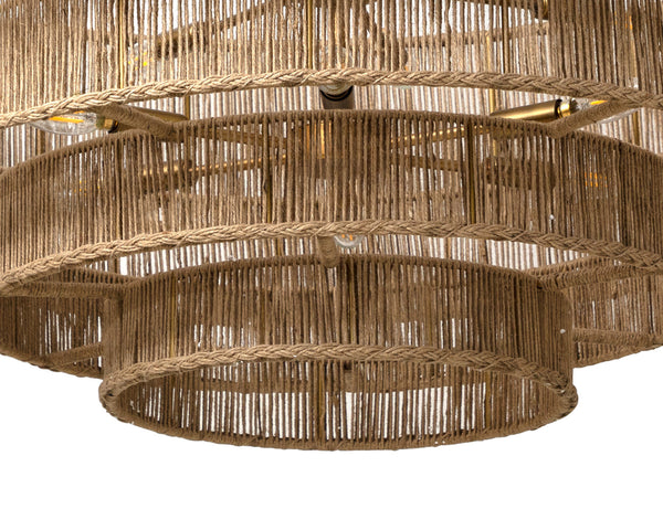 LUMINA CHANDELIER - NATURAL JUTE