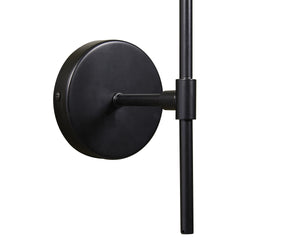 IZORA SCONCE - BLACK - FROSTED