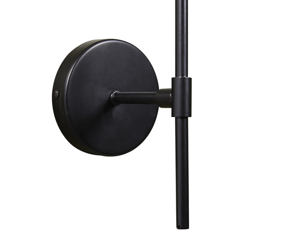 IZORA SCONCE - BLACK - FROSTED