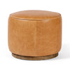 Sinclair Round Ottoman In Butterscotch