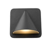 Obelisk 1 Light Outdoor Wall Sconce in Black Finish