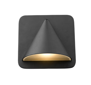 Obelisk 1 Light Outdoor Wall Sconce in Black Finish