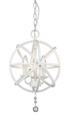 Tull 3 Light Chandelier in Matte White Finish