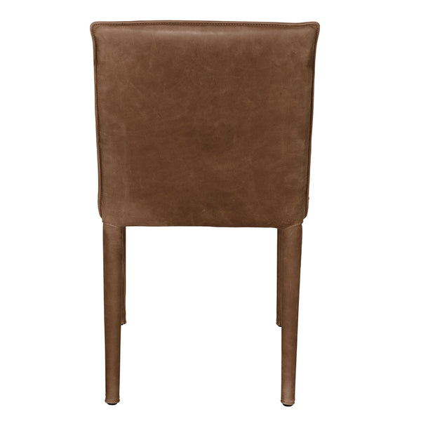 Newton Dining Chair, Brown Leather