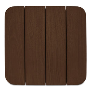 Barclay Outdoor Side Table in Teak Brown