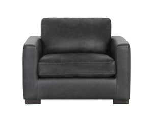 Baylor Armchair - Marseille Black Leather