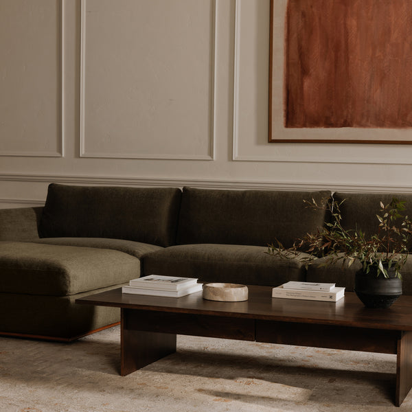 Moe's Rue Modular Sofa in Deep Green